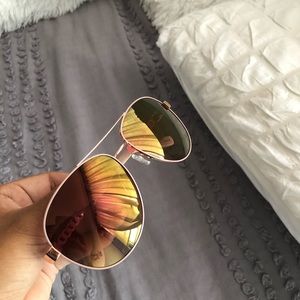 jessica simpson metal pearl aviator sunglasses